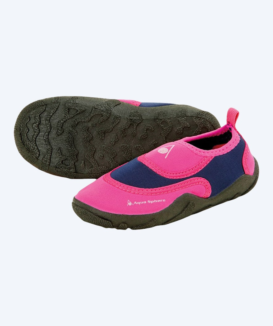 Aquasphere neoprene swim shoes for kids - Beachwalker - Pink/blue