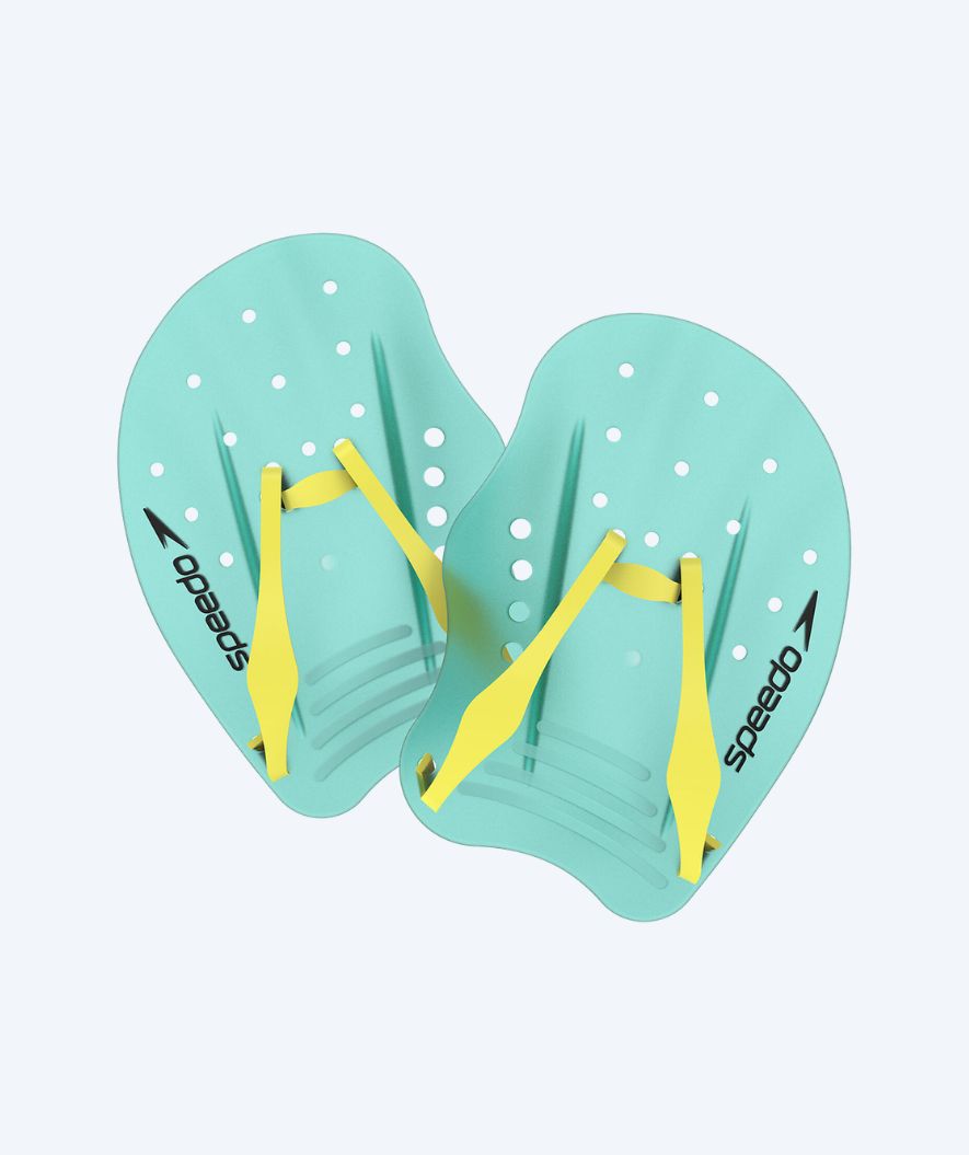 Speedo hand paddles - Tech - Turquoise/Yellow