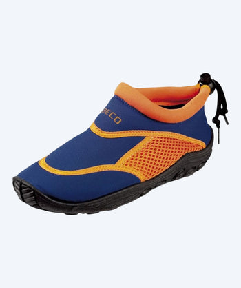 Beco neoprene swim shoes for kids - Dark blue/orange
