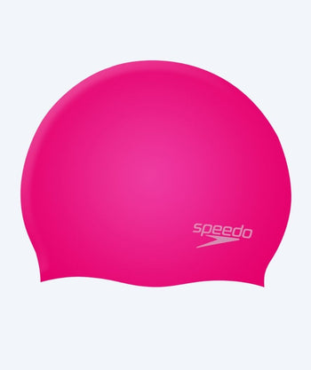 Speedo swim cap for junior (6-16) - Plain - Pink