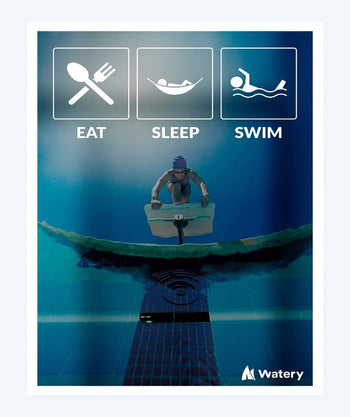 Watery swim poster - Eat - Sleep - Swim