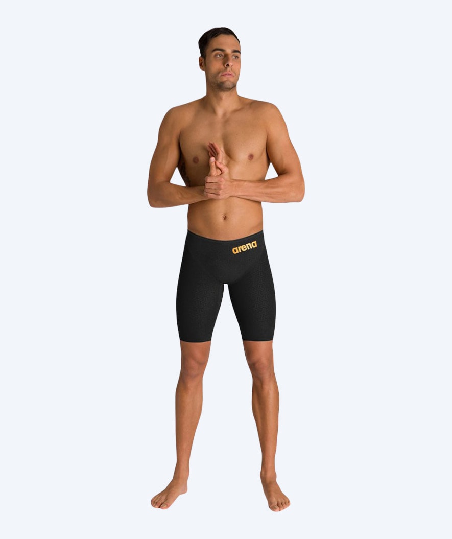 Arena racing jammers for men - Carbon Glide - Black