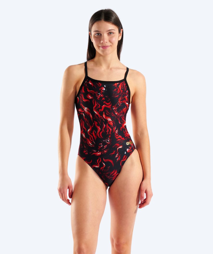 Arena swimsuit for women - Graphic - Black/red (Limited 2025)