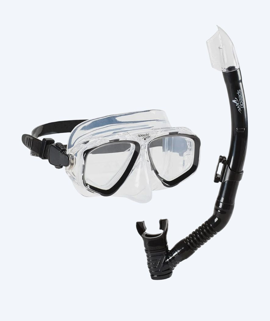 Speedo Combo snorkel set for adults - Adventure - Black