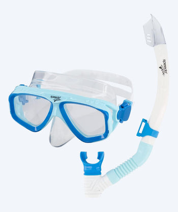 Speedo Combo snorkel set for adults - Adventure - Blue/clear