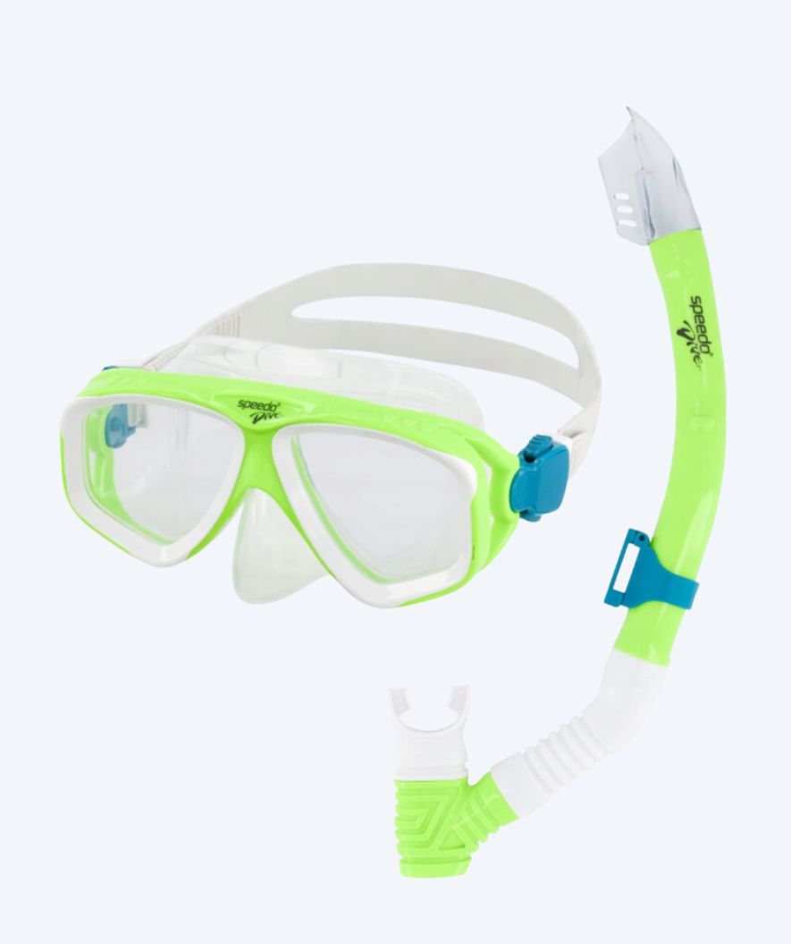 Speedo Combo snorkel set for junior (6-16) - Adventure - Green/clear