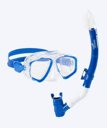 Speedo Combo snorkel set for junior (6-16) - Adventure - Blue/clear