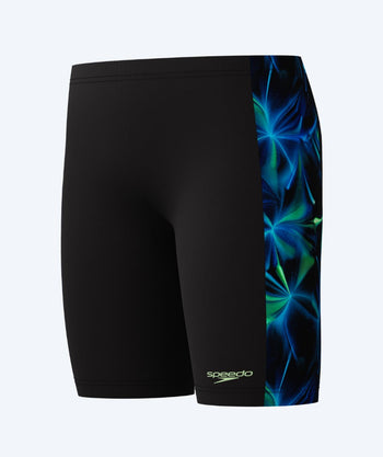 Speedo jammer for boys - Print Panel - Black/green