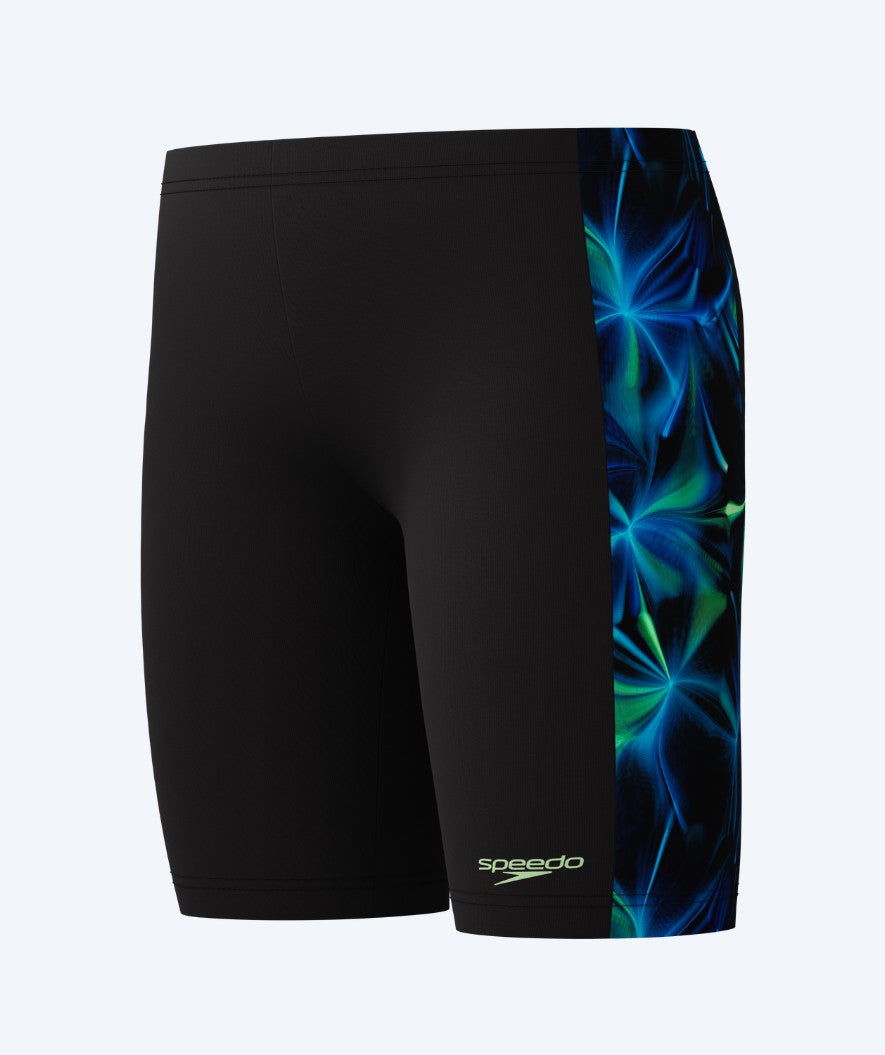Speedo jammer for boys - Print Panel - Black/green