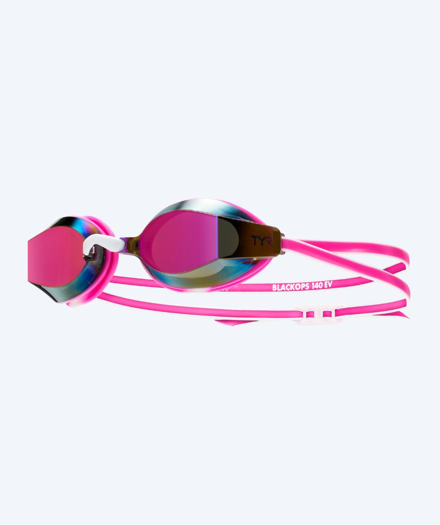 TYR swimming goggles - Blackops 140 EV Mirrored - Pink/white