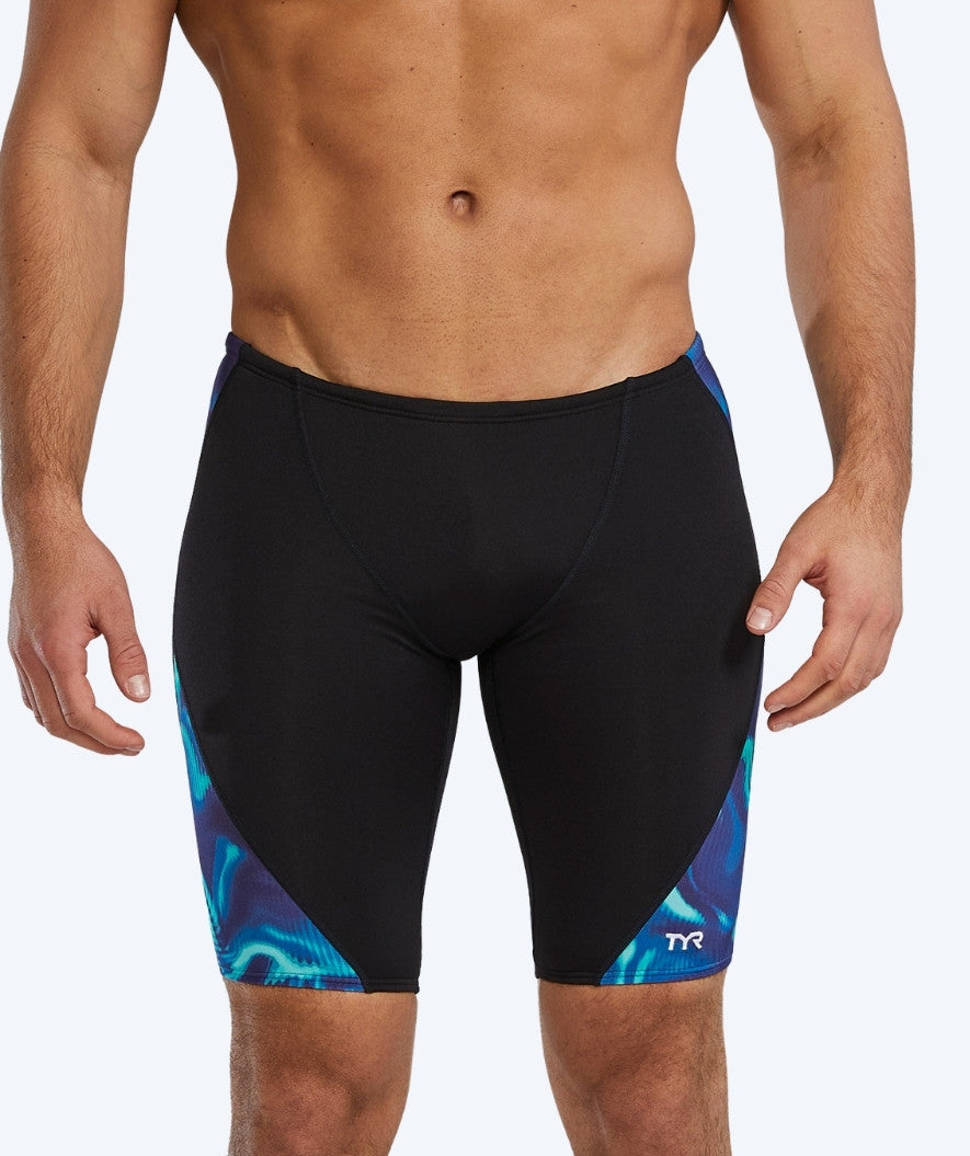 TYR jammer for men - Waveform - Black/blue