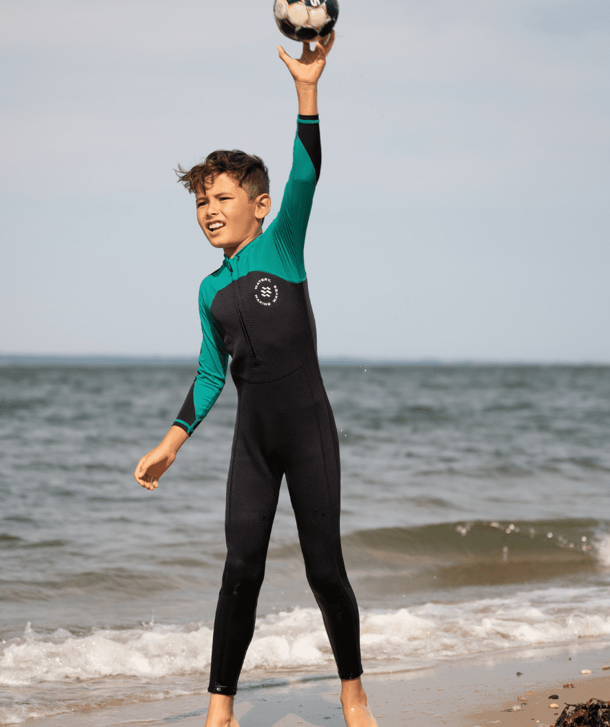 Watery UV wetsuit for kids - Calypso Full-Body - Blue/dark blue