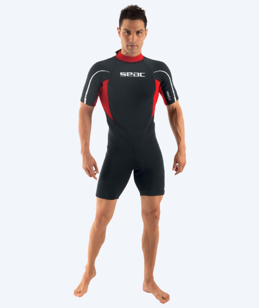 SEAC wetsuit for men - Relax Short (2,2mm) - Black/red