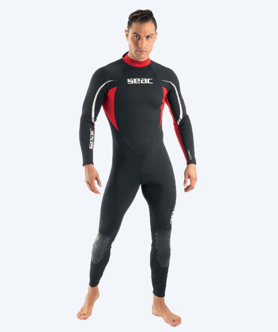 SEAC wetsuit for men - Relax Long (2,2mm) - Black/red