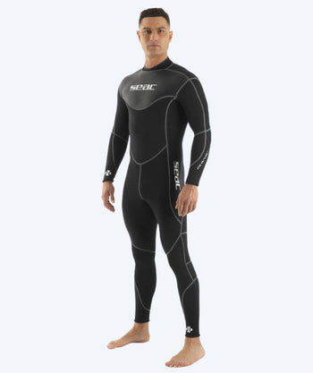 SEAC wetsuit for men - Sense (3mm) - Black/grey