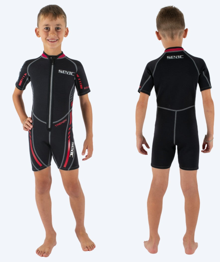 SEAC wetsuit for kids - Trendy (2,5mm) - Black/red