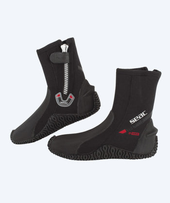 SEAC neoprene boots for adults - Basic - Black