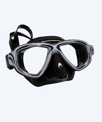 Primotec diving mask with optical correction - M200 (-1.0 – -8.0) and (+1.0 – +4.0) - Black/Grey