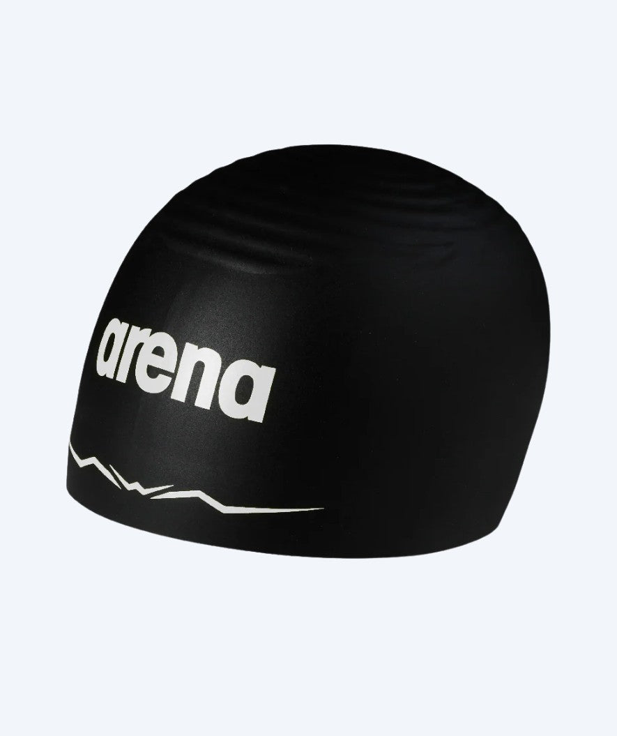 Arena competition swimming cap - Aquaforce Wave Cap - Black/White