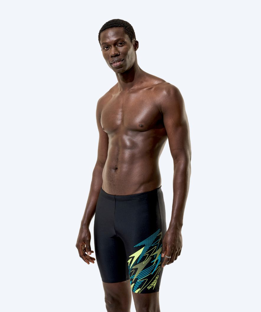 Speedo jammer for men - Medley Logo - Black/Green