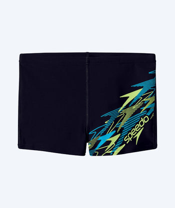 Speedo aquashorts for boys - Medley Logo - Black/Green