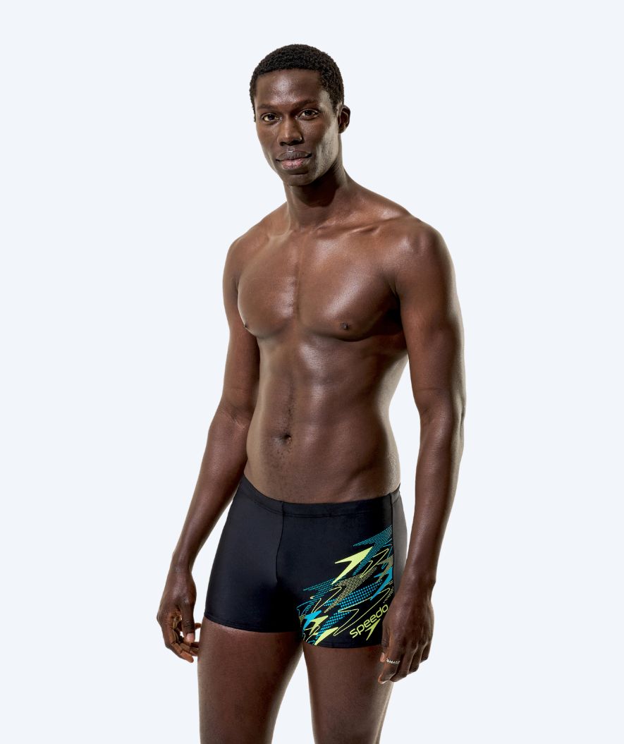 Speedo aquashorts for men - Medley Logo - Black/Green