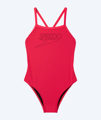 Speedo swimsuit for girls - Endurance Logo Thinstrap - Light Pink