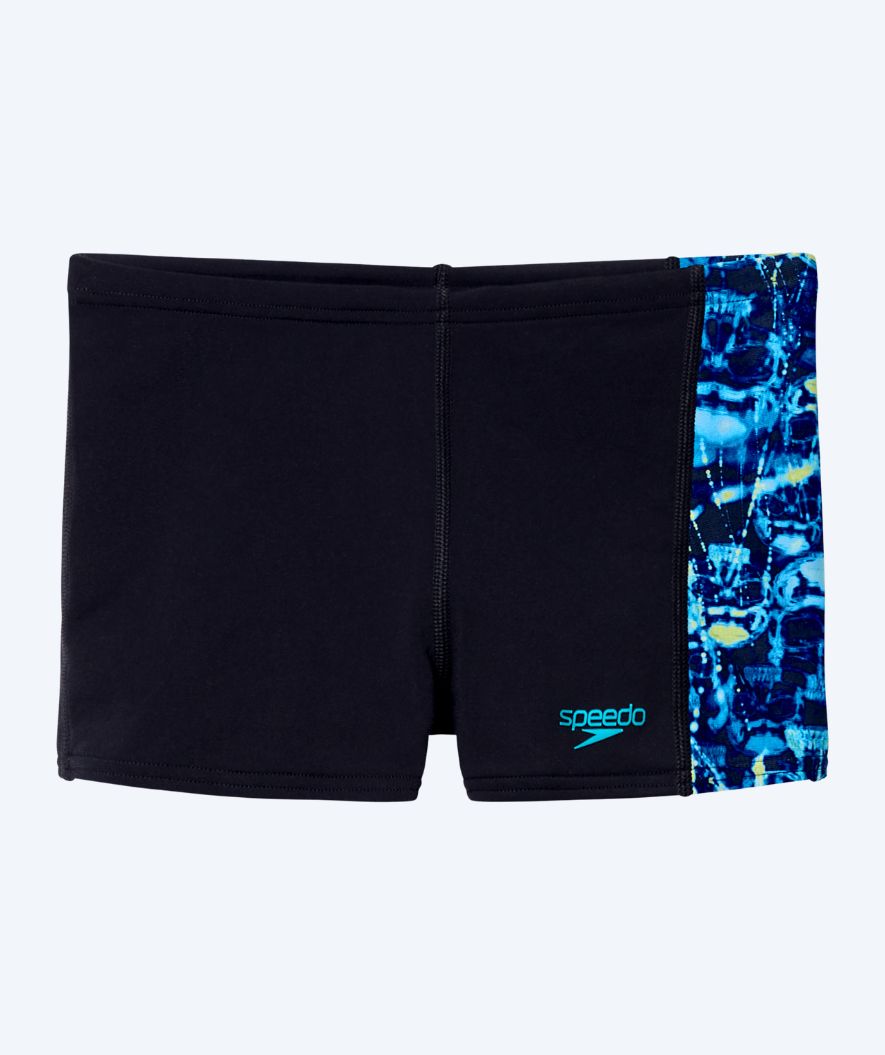 Speedo aquashorts for boys - Print Panel - Black/Blue