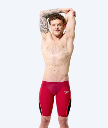 Speedo racing jammers for men - LZR Pure Intent 2.0 - Dark red/Black