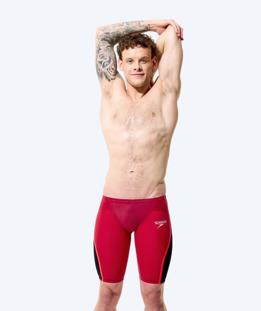 Speedo racing jammers for men - LZR Pure Intent 2.0 - Dark red/Black