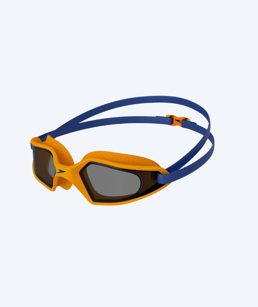Speedo swimming goggles for kids - Hydropulse - Blue/Orange (Smoke lens)