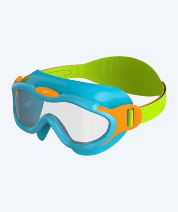 Speedo swimming goggles for kids (1-3) - Sea Squad Mask - Light blue/Light green