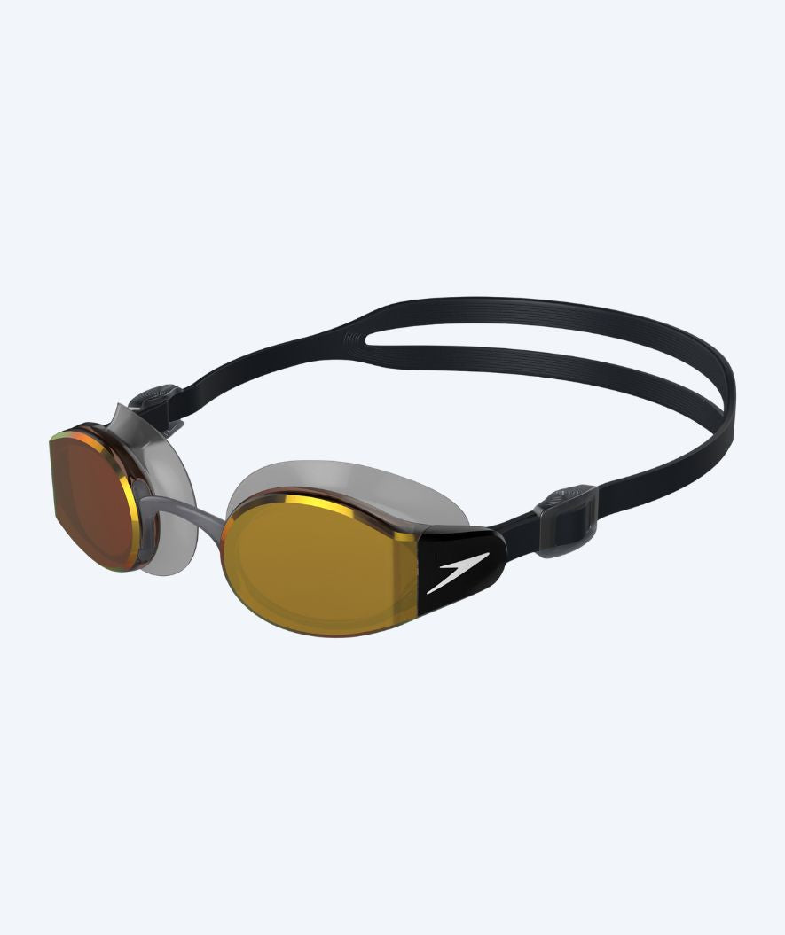 Speedo training swimming goggles - Mariner Pro Mirror - Black/Gold
