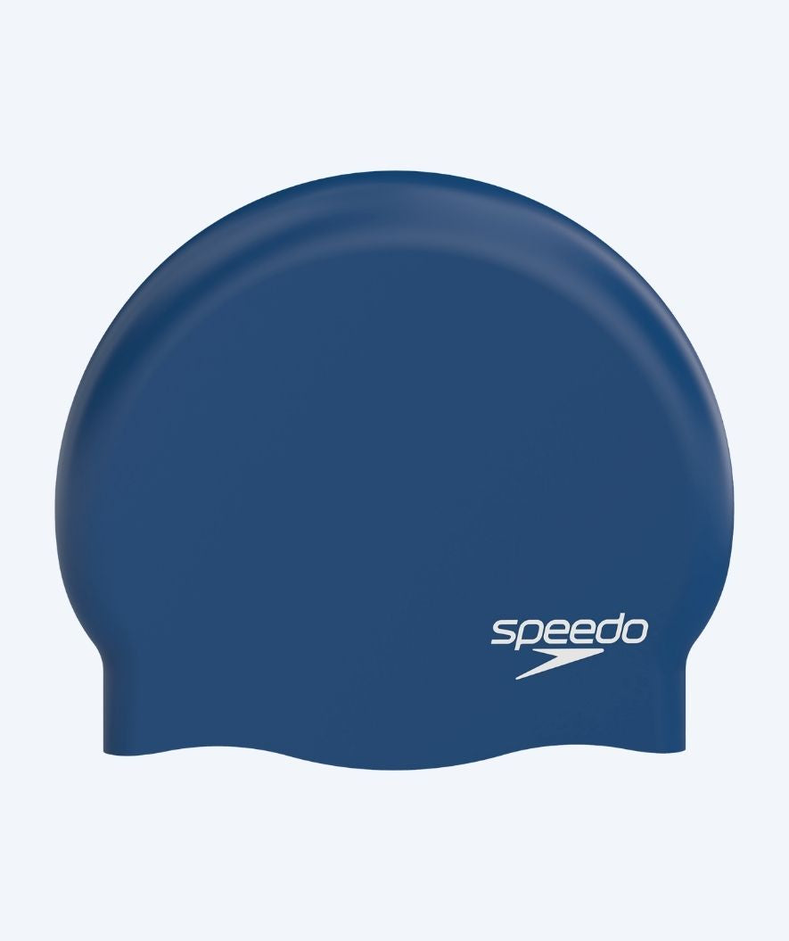 Speedo swimming cap - Plain Moulded - Dark blue
