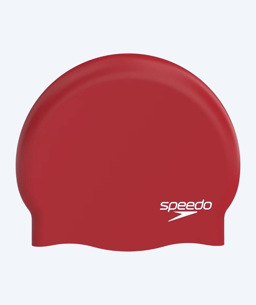 Speedo swimming cap - Plain Moulded - Dark red
