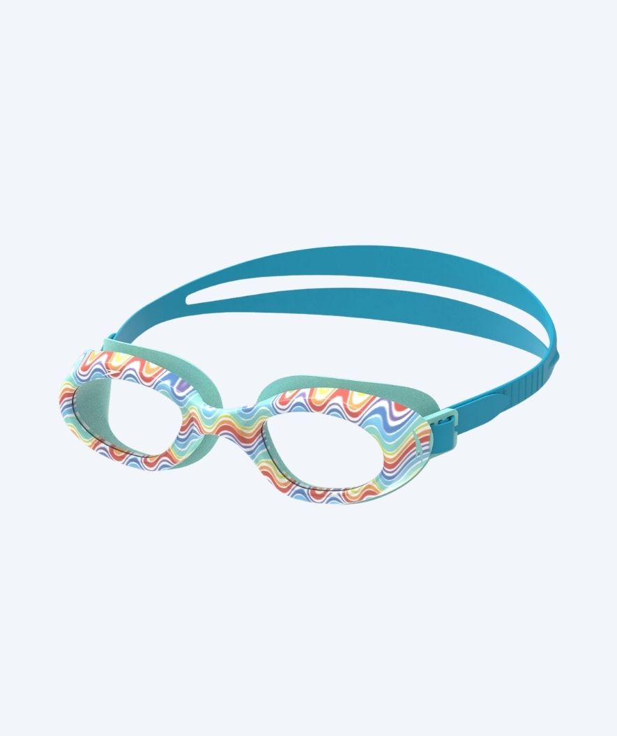 Speedo swimming goggles for kids (6-16) - Futura Hydrospex - Turquoise/Clear (Printed)