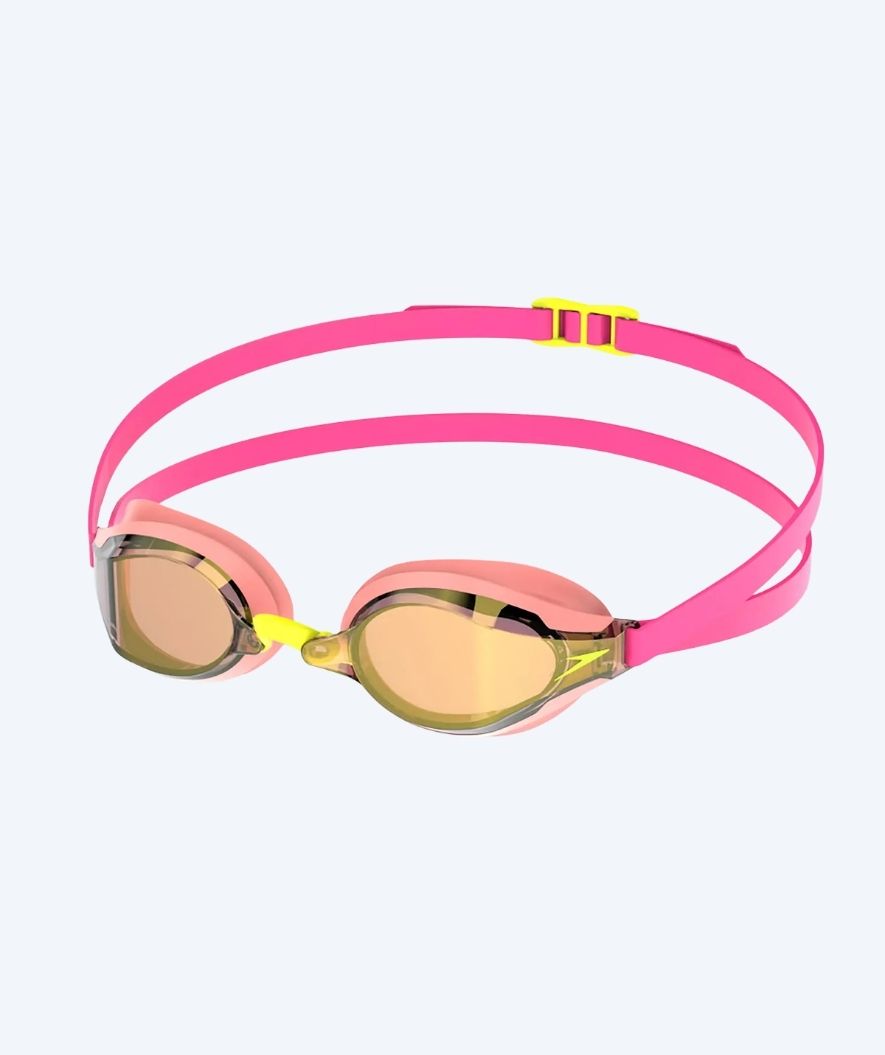 Speedo Elite swimming goggles - Fastskin Speedsocket 2 Mirror - Light Pink/Gold