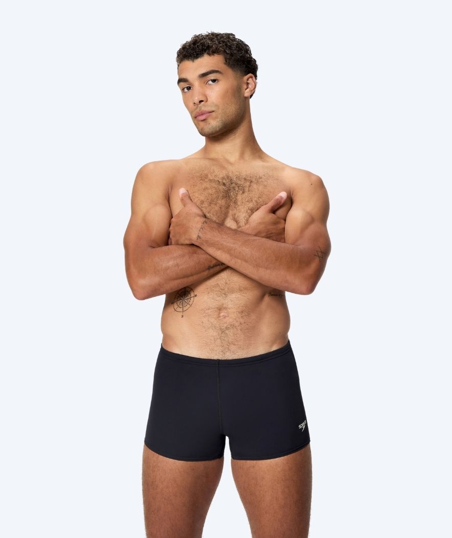Speedo aquashorts for men - Endurance Logo - Black