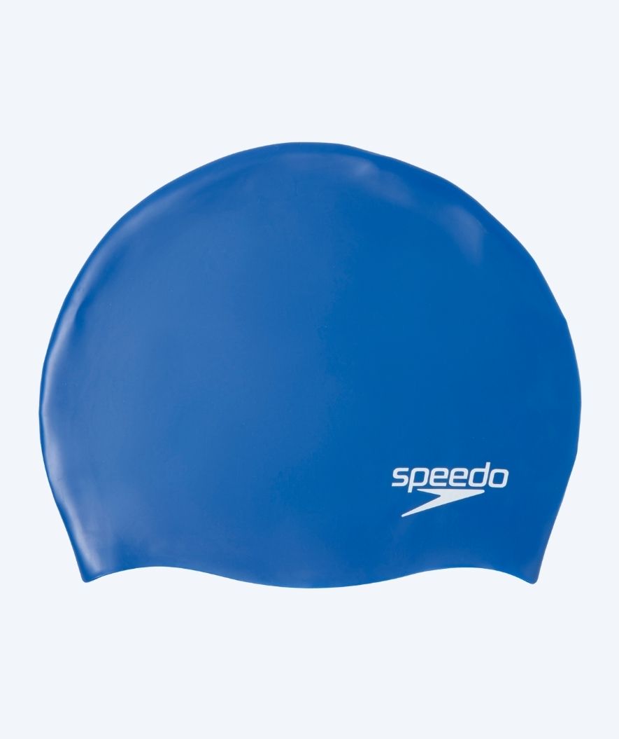 Speedo swimming cap for junior (6-16) - Plain - Blue