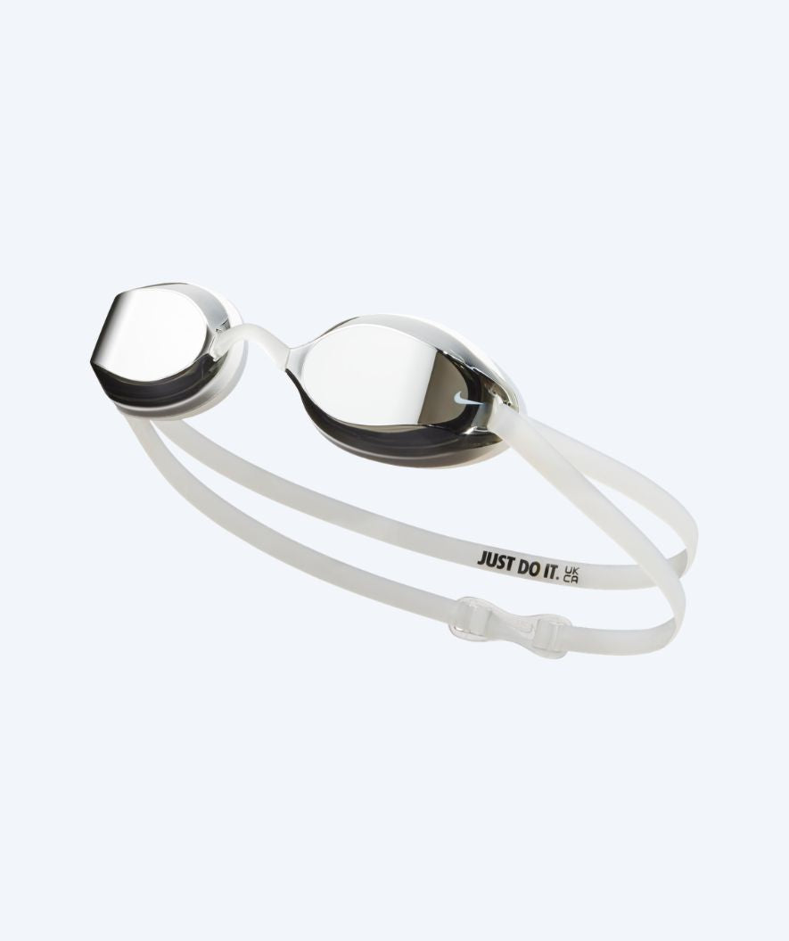 Nike Elite swimming goggles - Legacy Comfort Mirror - White/Silver