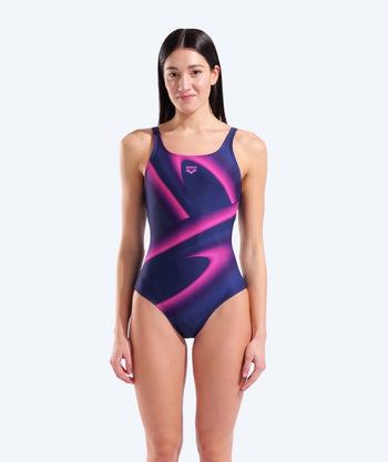 Arena swimsuit for women - Flash - Dark blue/Pink