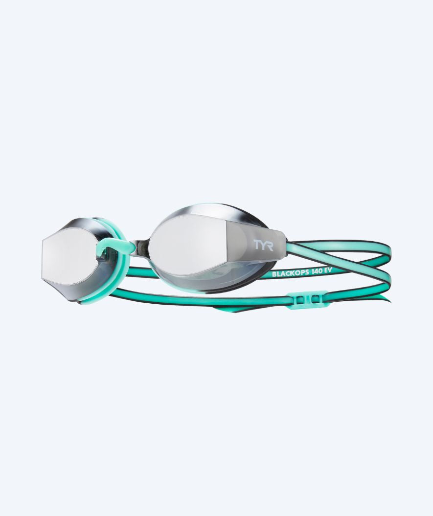 TYR swimming goggles for women - Blackops 140 EV Mirrored - Light green/Silver