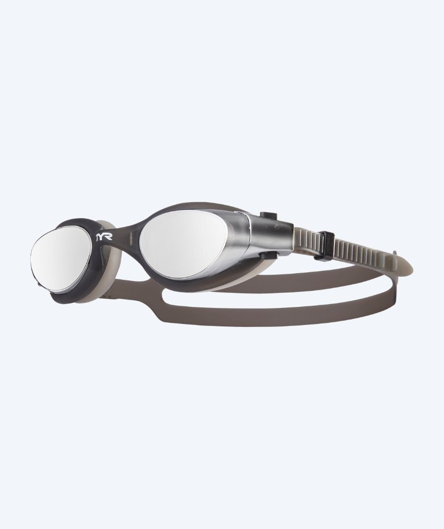 TYR swimming goggles - Vesi Mirrored - Black/Silver