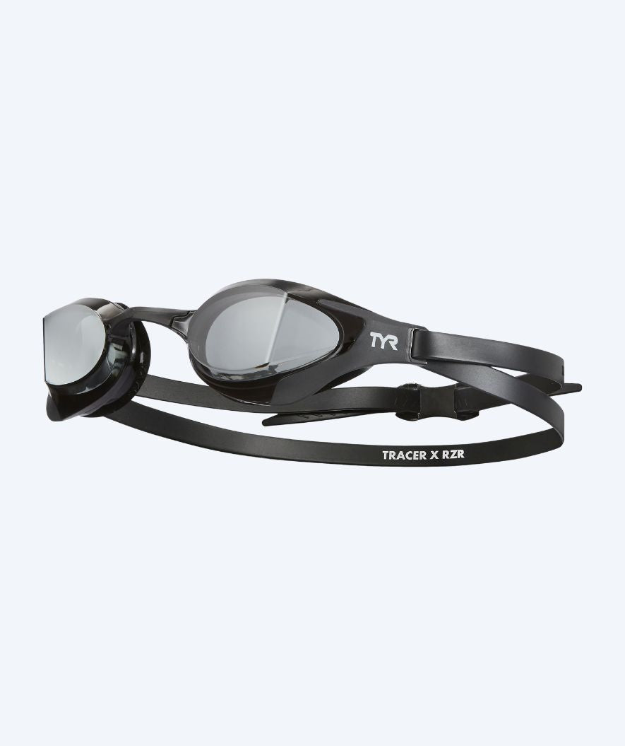 TYR swimming goggles - Tracer-X Racing RZR - Black (Smoke lens)