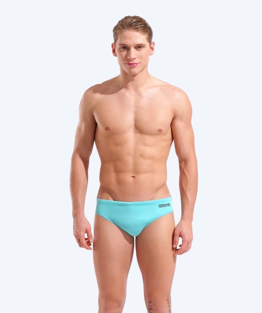 Arena briefs for men - Team Solid - Turquoise/Dark gray