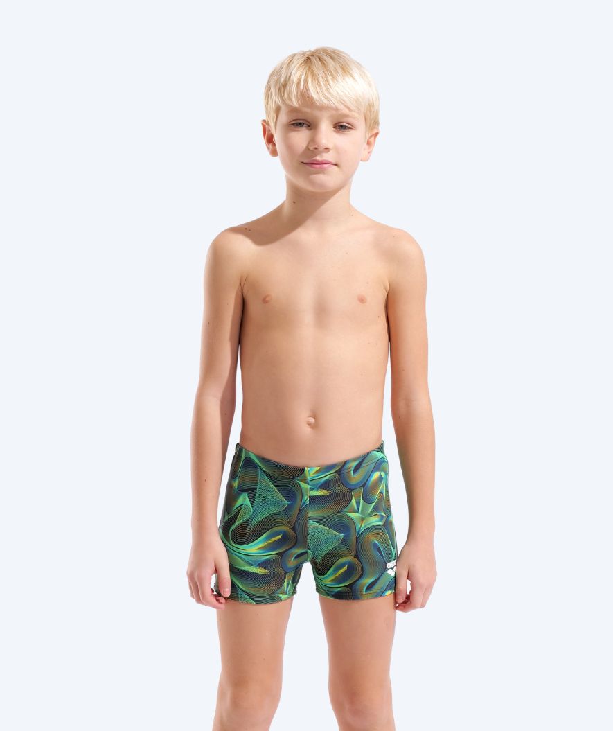 Arena aquashorts for boys - Connection - Green/Multi