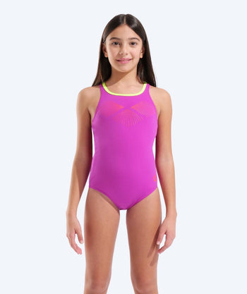 Arena swimsuit for girls - Bay Swim Pro Back - Pink/Green