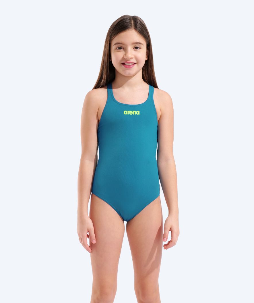 Arena swimsuit for girls - Team Swim Pro Solid - Blue
