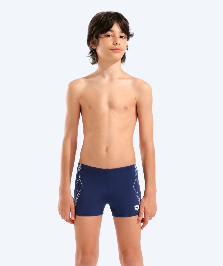 Arena aquashorts for boys - Graphic - Dark blue/White