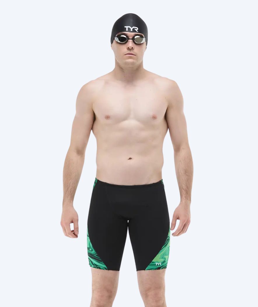 TYR jammer for men - Blade Splice Olea - Black/Green